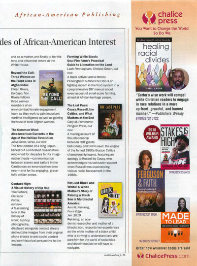 Publisher’s Weekly book recommendations of African American interest