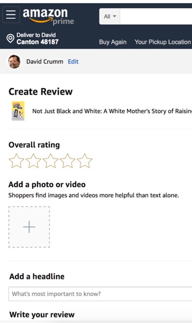 Amazon review interface example