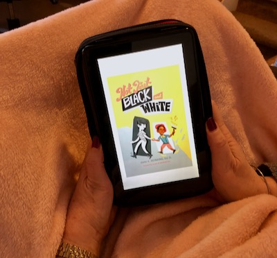 ‘Not Just Black and White’ ebook by Anni Reinking on a Kindle Fire